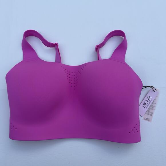Victoria's Secret Sports Bra Size 34DDD Pink Featherweight Max Sports Bra NWT - Picture 1 of 7